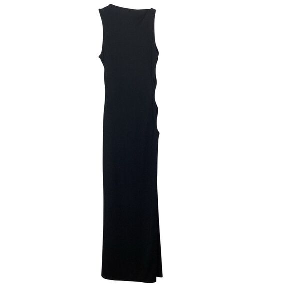 CHRISTOPHER ESBER NWT Size AU 10 US M Black Oblix Maxi Dress Cut Out Rib Knit - Picture 9 of 16